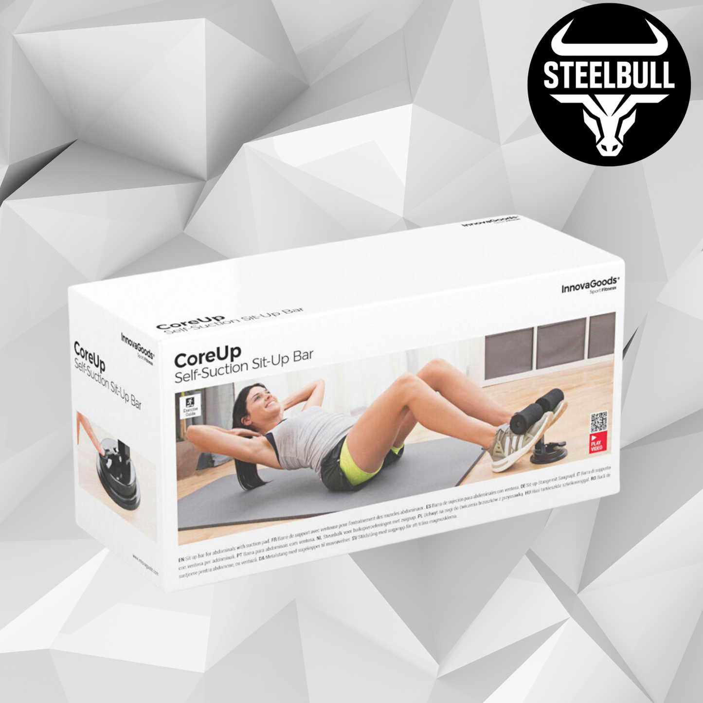 Barra para Abdominales con Ventosa STEELBULL