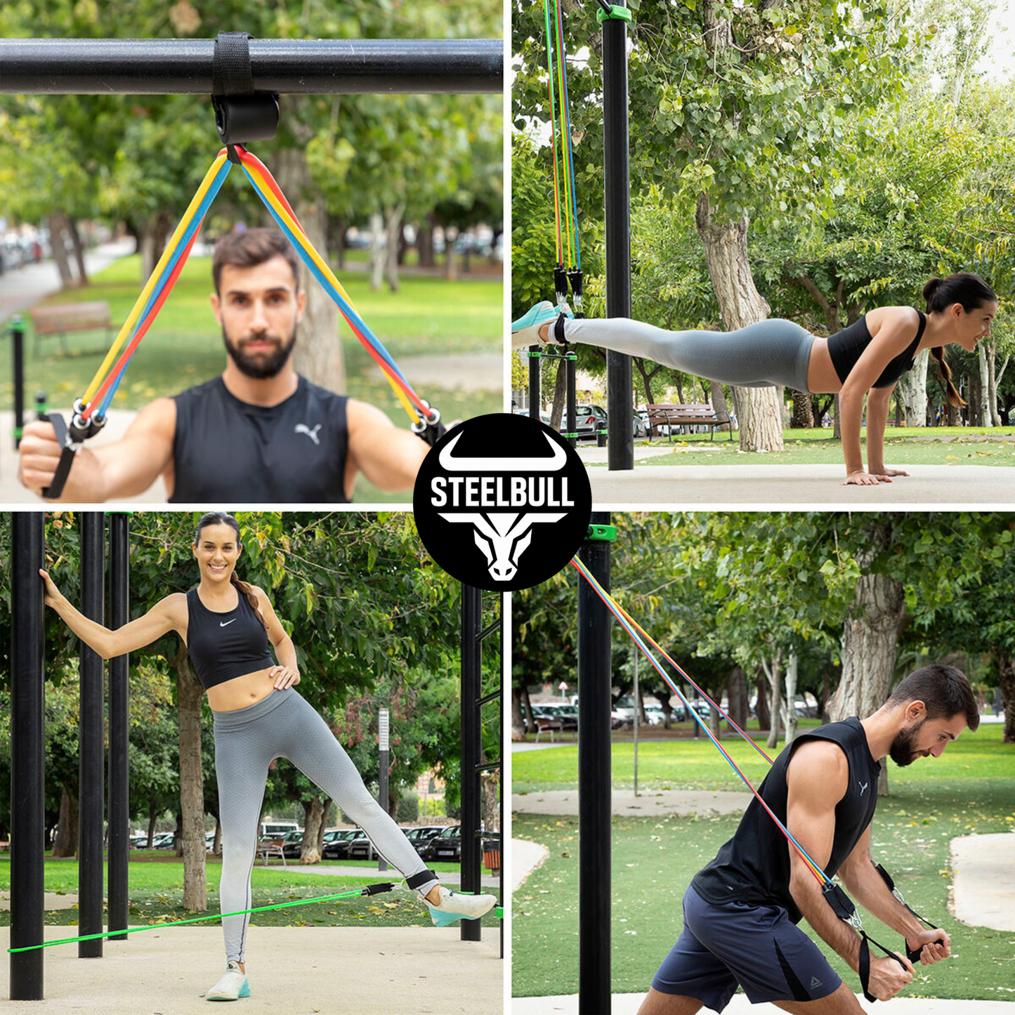 Set de Bandas Elásticas de Resistencia STEELBULL (11 Piezas)