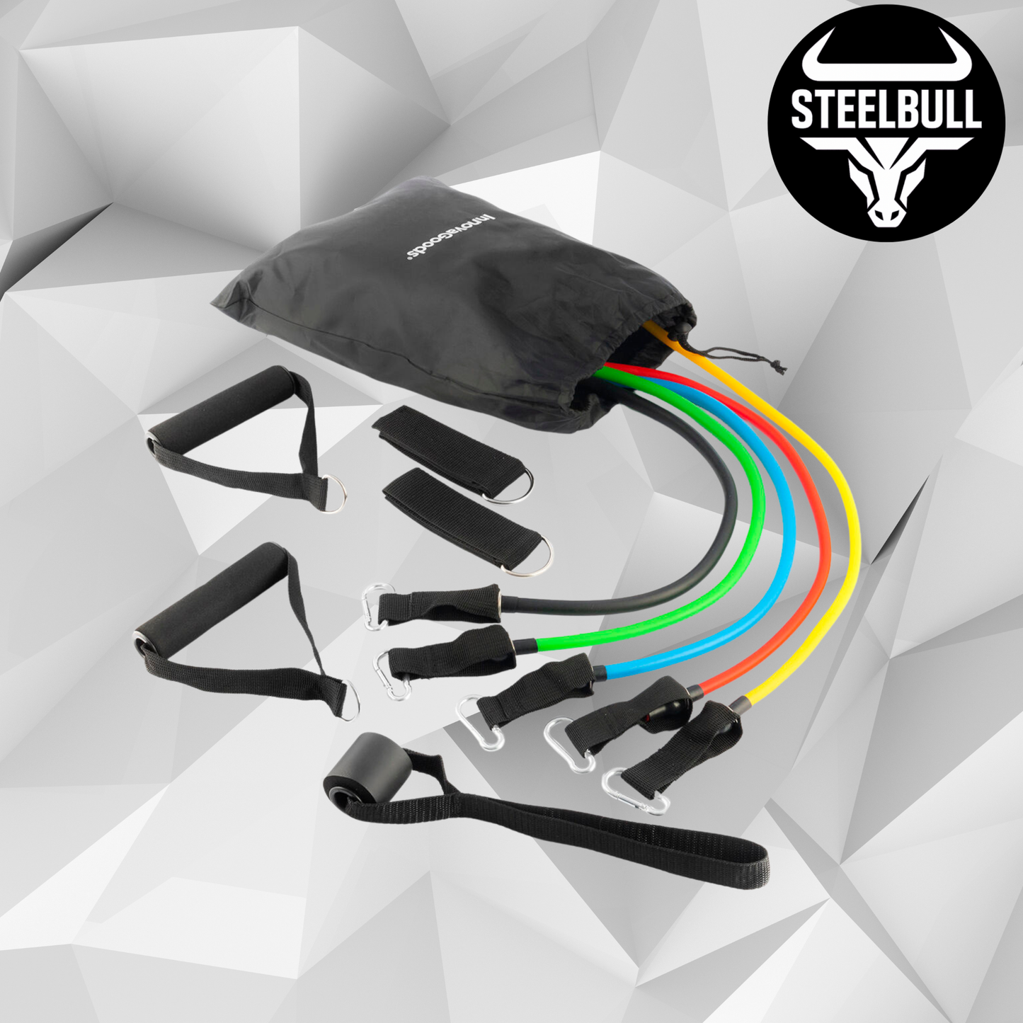 Set de Bandas Elásticas de Resistencia STEELBULL (11 Piezas)