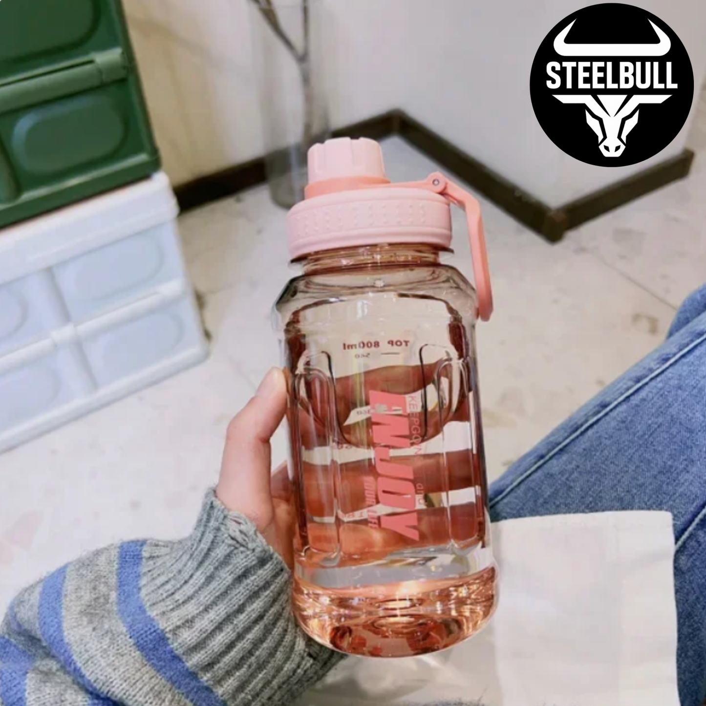 Botella Deportiva Reutilizable 900ml STEELBULL