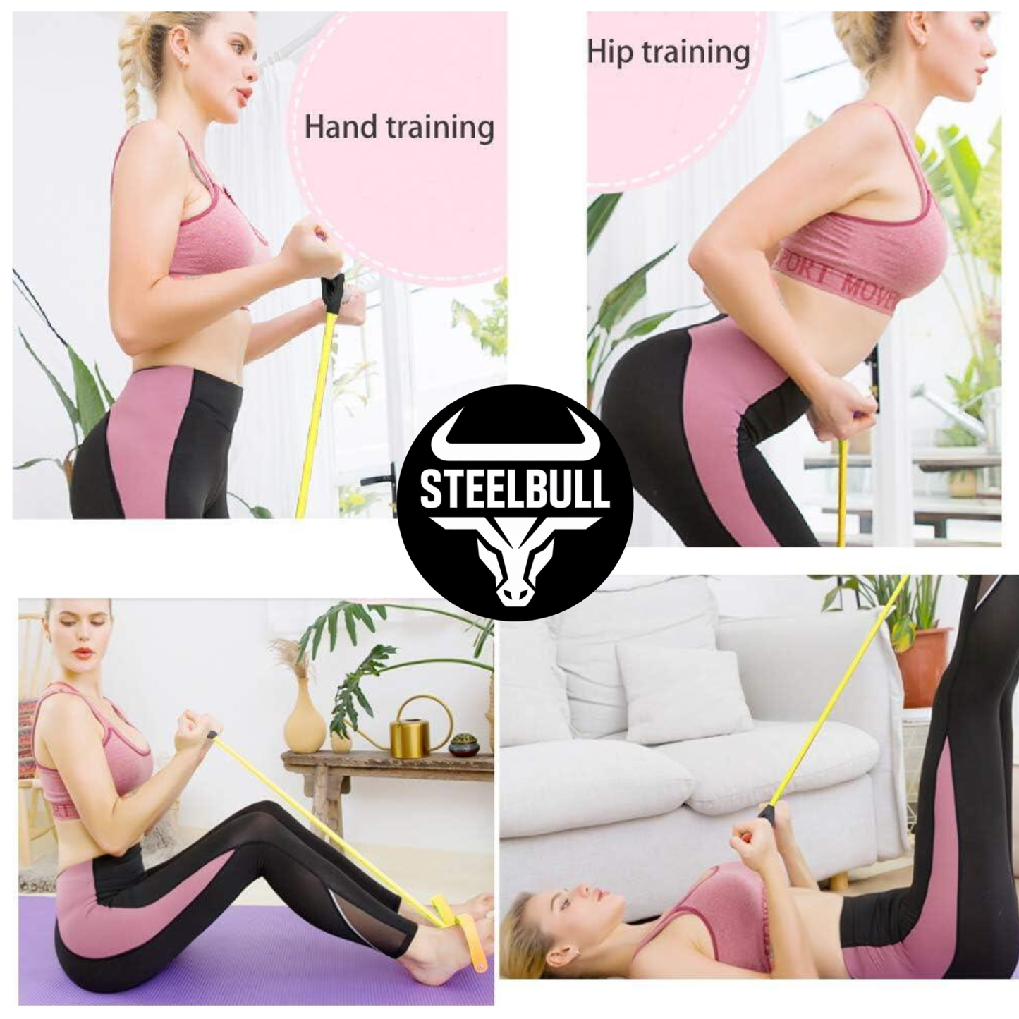 Banda Elástica de Tracción STEELBULL (Color Aleatorio)