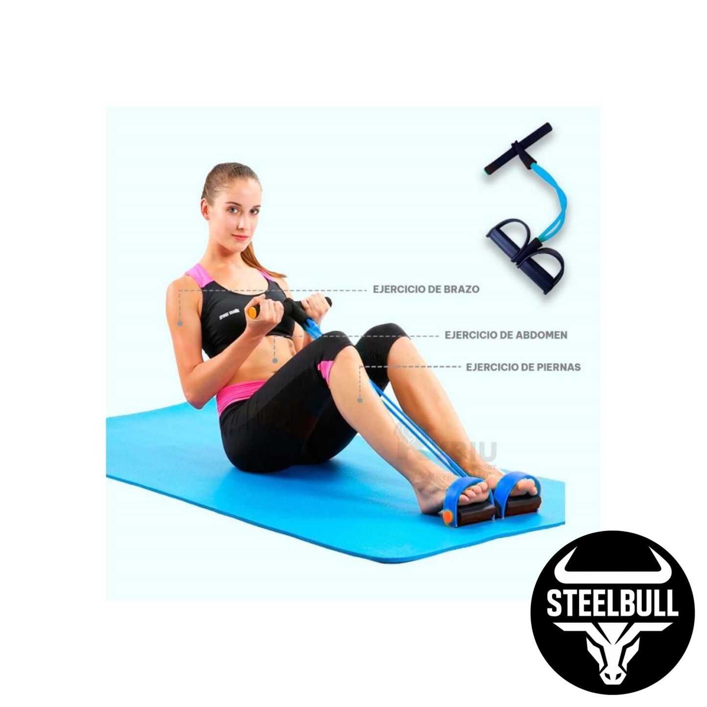 Banda Elástica de Tracción STEELBULL (Color Aleatorio)