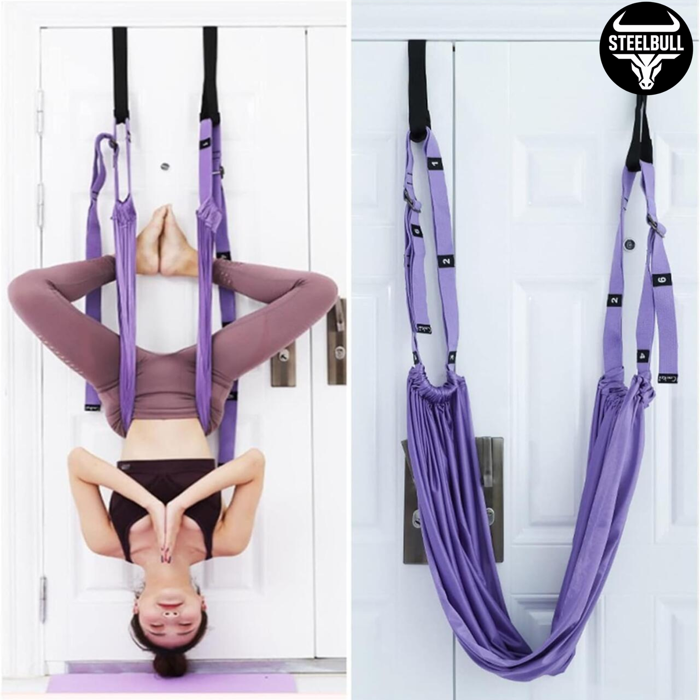 Cuerda de Suspensión para Yoga Aéreo STEELBULL