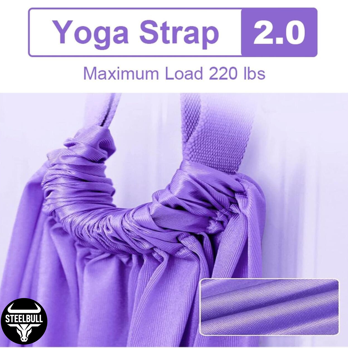 Cuerda de Suspensión para Yoga Aéreo STEELBULL