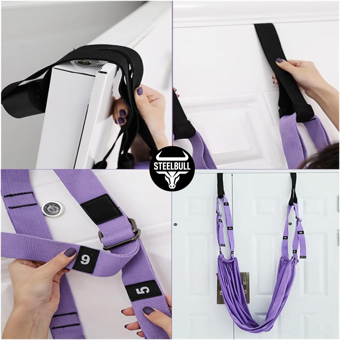 Cuerda de Suspensión para Yoga Aéreo STEELBULL